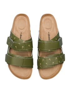 Men's Cork Slides Palm Trees