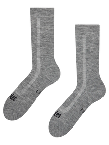 Grey Merino wool terry socks