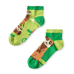 Kids' Ankle Socks Meerkats