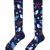 Knee High Socks Bird in Winter