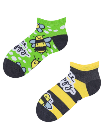 Kids' Ankle Socks Bee Happy