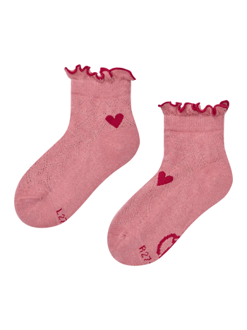 Girls' Cutecore Socks Red Heart