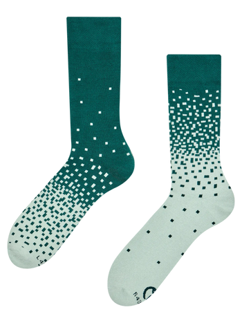 Warm Socks Dark & Light Green