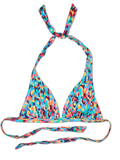 Triangle Bikini Top Colourful Mosaic