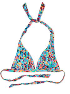 Triangle Bikini Top Colourful Mosaic