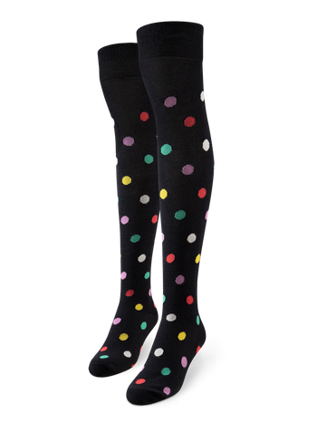 Over the Knee Socks Dots All Over