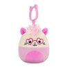 Squishmallows Clip-On Chambless the Pink Opossum, 9 cm