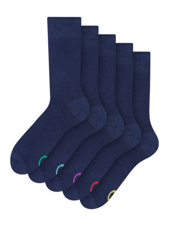 Regular Socks 5-Pack Blue Classic