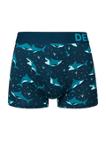 Shortened Men's Trunks Blue Shark