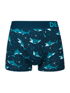 Shortened Men's Trunks Blue Shark