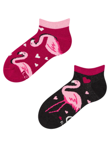 Kids' Ankle Socks Flamingos & Hearts