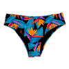 Midwaist Bikini Briefs Bird of Paradise