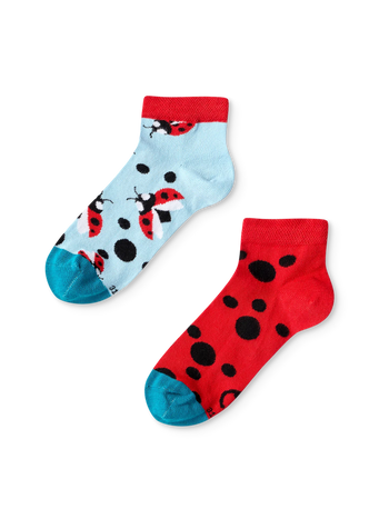Kids' Ankle Socks Ladybugs & Dots