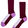 Burgundy & Purple Alpaca Socks