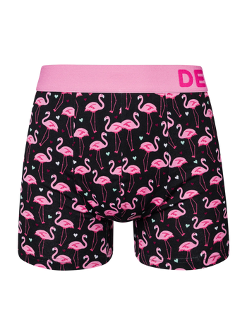 Men's Trunks Flamingos & Hearts