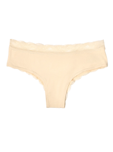 Beige Women´s Lace Briefs