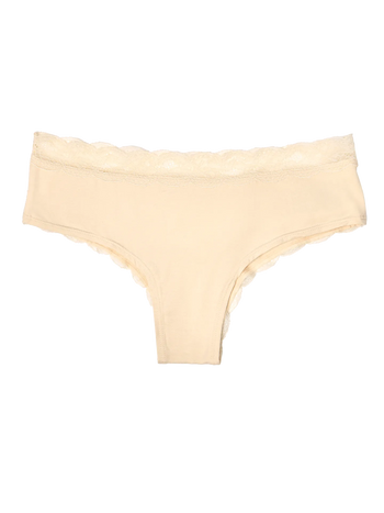 Beige Women´s Lace Briefs
