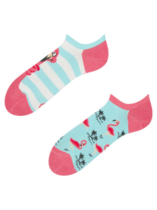 Sneaker Socks Tangled Flamingo