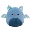 Squishmallows Este the Blue Bat with Fuzzy Belly and Metallic Crackle Wings, 20 cm