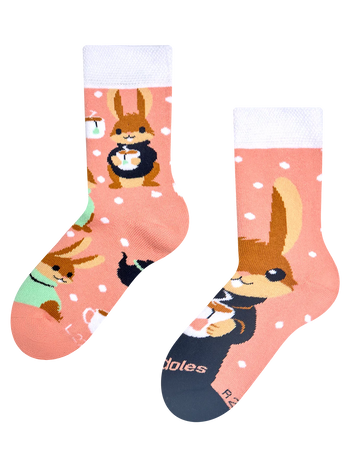 Kids' Warm Socks Bunny & Tea