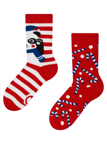 Kids' Warm Socks Playful Panda