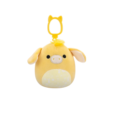 Squishmallows Clip-On Gavyn the Yellow Donkey, 9 cm