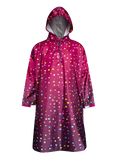 Raincoat Burgundy Dots