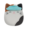 Squishmallows Cam the Calico Cat with Visor, 20 cm