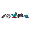 Shoelace charms Playtime 5-pack