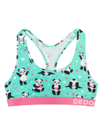 Women's Bralette Panda & Hearts