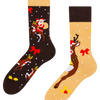 Regular Socks Reindeer & Santa