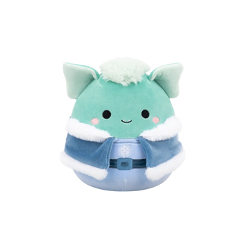 Squishmallows Troye the Pale Teal Goblin with Winter Outfit, 20 cm