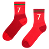Ribbed Mid Calf Socks Portuguese Football Legend