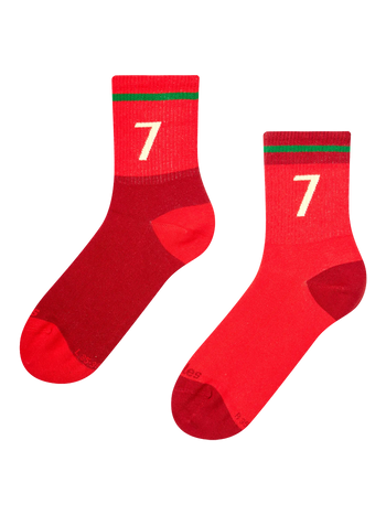 Ribbed Mid Calf Socks Portuguese Football Legend