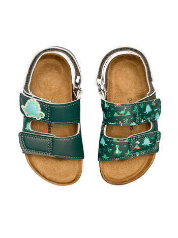 Kids Cork Sandals Dino Skatepark