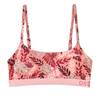 Women's Modal Bralette Pink Leaves
