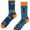 Regular Socks Orange Bicycle