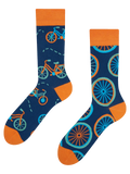 Regular Socks Orange Bicycle