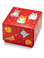 Square Gift Box Dancing Hamsters