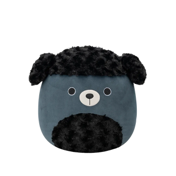 Squishmallows Jettward the Black Fuzzy Poodle, 30 cm