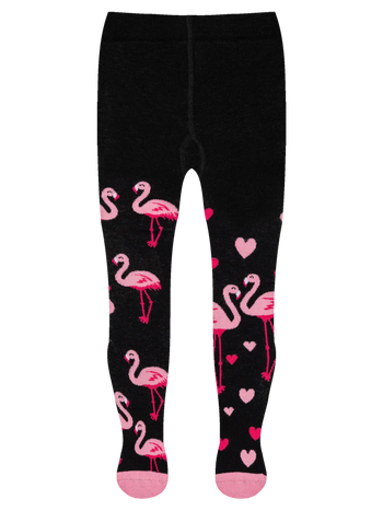 Kids' Tights Flamingos & Hearts