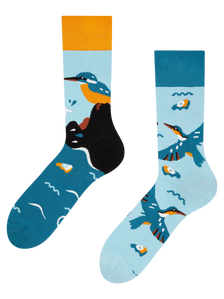 Bamboo Regular Socks Kingfisher Bird
