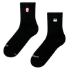 Ribbed Mid Calf Socks Movie Night