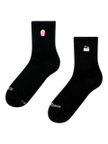 Ribbed Mid Calf Socks Movie Night