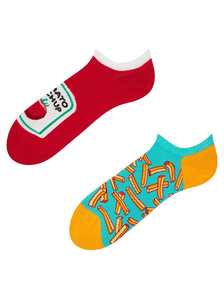 Sneaker Socks French Fries with Ketchup
