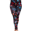 Gym Leggings Neon Flowers