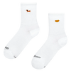 Ribbed Mid Calf Socks Same but Different