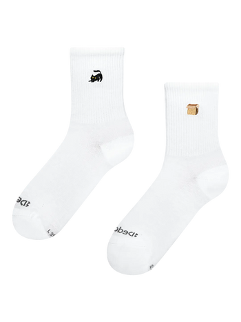 Ribbed Mid Calf Socks Purrfect Fit