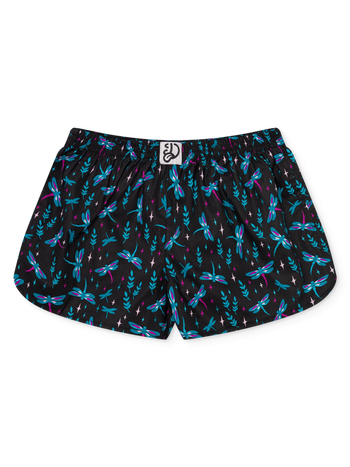 Women's Boxer Shorts Dragonflies at Night