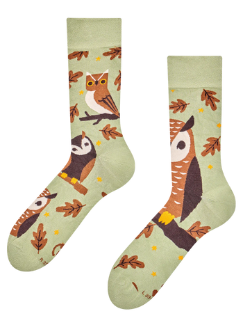 Bamboo Regular Socks Brown Owl